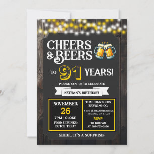 Convites Saudações e Cervejas para 91 Anos da Surprise Brew