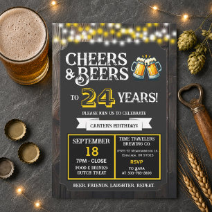 Convites Saudações e Cervejas pelos 24 Anos de Cervejaria