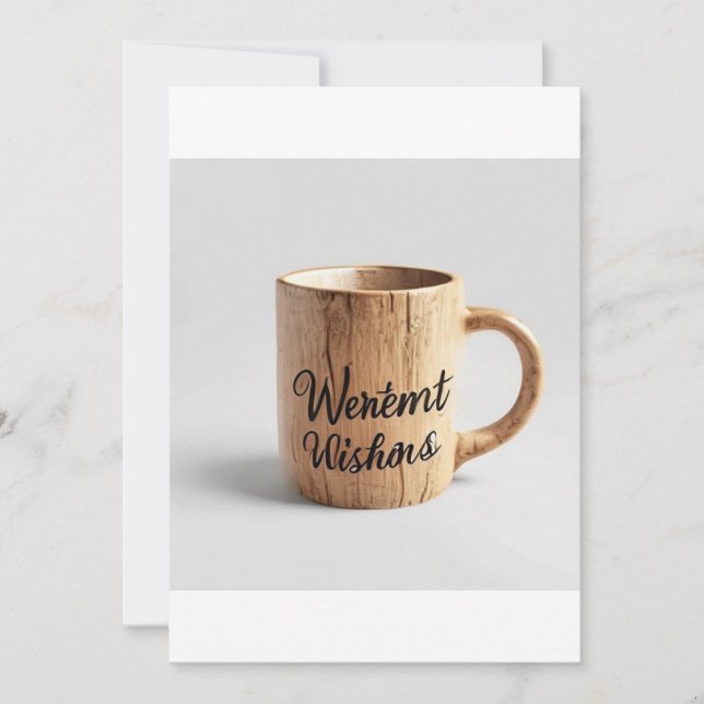 Convites Saudações Mais Quentes: Caneca da Oficina de Madei (Frente)