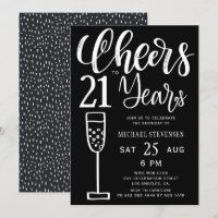 Saudações para os 21 anos de festa de aniversário