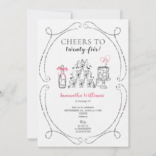 Convites Saúde à Torre de Champanhe da Garota de Aniversári