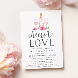 Convites Saúde ao Amor | Chá de panela Provando de vinho