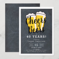 Saúde e Cervejas Festa de aniversário Adulta Chalk