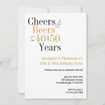 Saúde e Cervejas Festa de aniversário Mínima