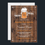 Convites Saúde e Cervejas Festa de aniversário qualquer con<br><div class="desc">As torcida russas e as cervejas convidam a festa de aniversário. Perfeito para qualquer festa de aniversário etária. SIMPLESMENTE MUDE O TEXTO PARA SE ADAPTAR À SUA FESTA. Impressão traseiro incluído</div>