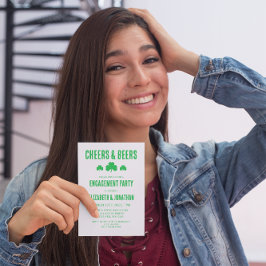 Convites Saúde e Festa de noivado de cervejas