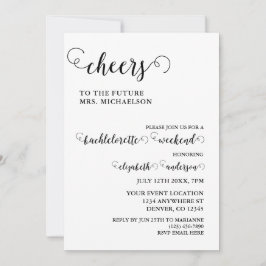 Convites Saúde Noiva Para Ser Bachelorette