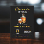 Convites Saúde para 50 anos Uísque Bourbon Aniversário<br><div class="desc">Levante um copo e brinde a quatro décadas de excelência com o nosso Convite de aniversário Whiskey Bourbon "Saúde aos 50 Anos"! Esse design capta a sofisticação do uísque velho, com tipografia elegante e detalhes inspirados no bourbon. Junte-se a nós por uma noite de bons espíritos, deliciosas mordidas e memórias...</div>