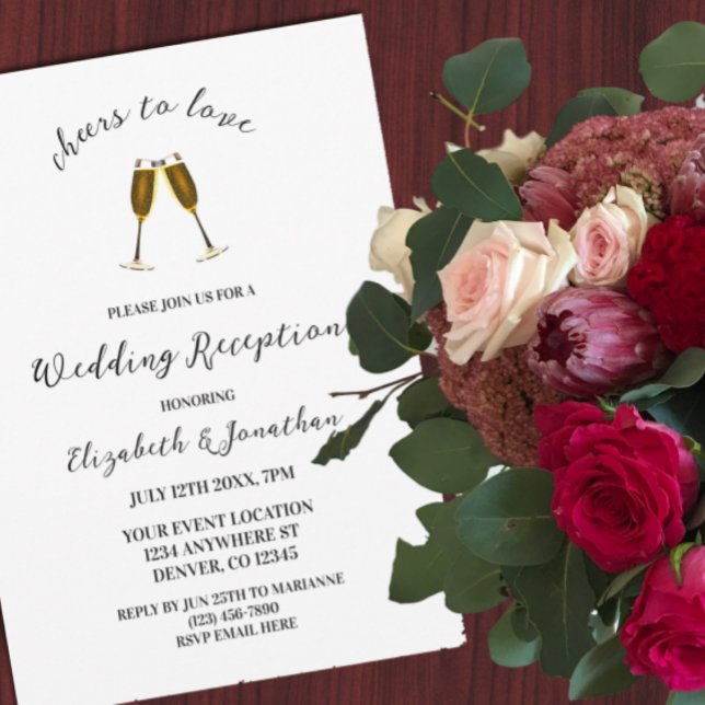 Convites Saúde Para Amar Recepção de casamento De Óculos De (Criador carregado)