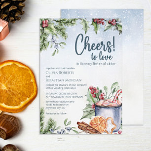 Convites Saúde para o Casamento no inverno quente de cacau
