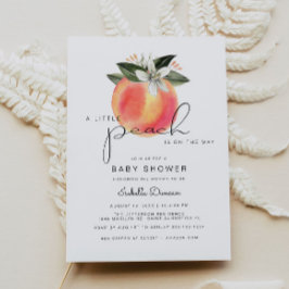 Convites Savannah - Um pequeno Pêssego Chá de fraldas