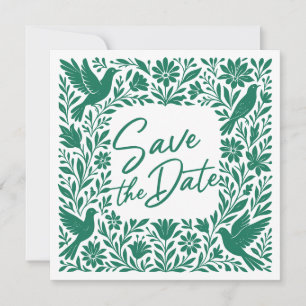 Convites Save the Date em Otomí Mexicano Tenango Talavera