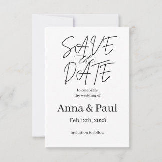 Convites SAVE THE DATE Invitation