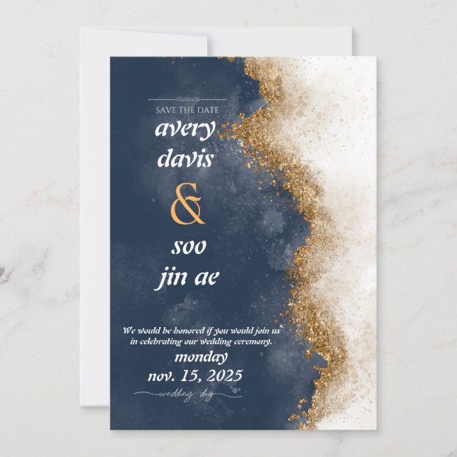 Convites save the date invitations (Frente)