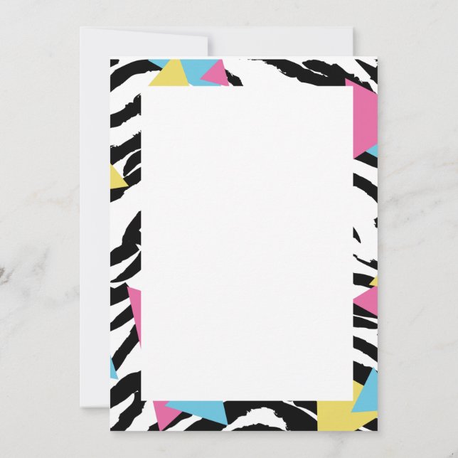 Convites Save the date style années 80 (Verso)