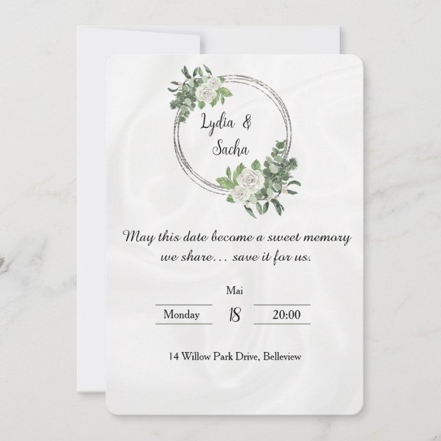 Convites Save the Date – Sweet Memory Invitation (Frente)