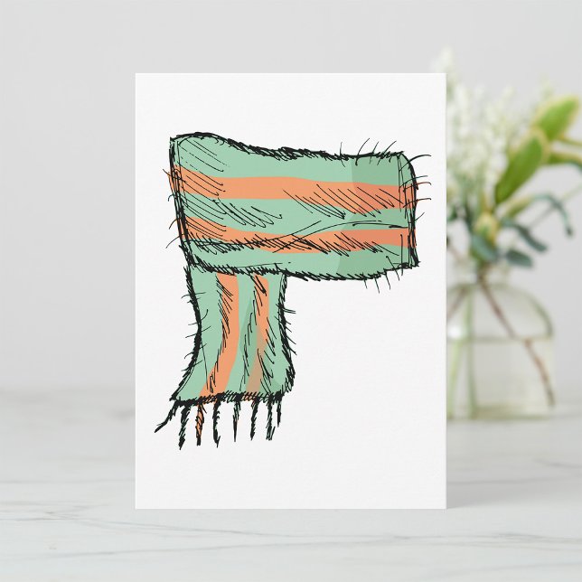 Convites Scarf Sketch Fashion Invtions (Criador carregado)