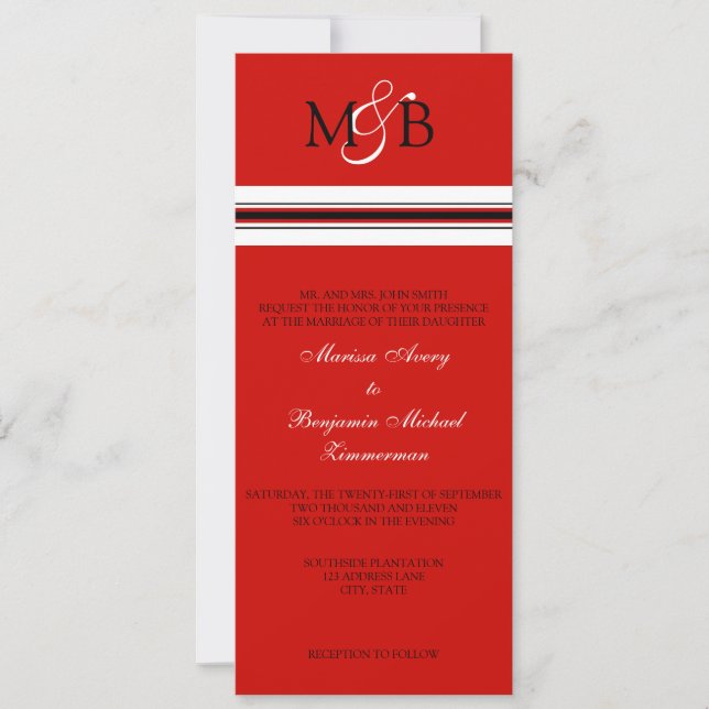 Convites Scarlet (Frente)