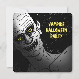 Convites Scary Vampire Halloween Party Invitation