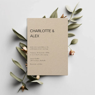 Convites Schlicht elegante einladung