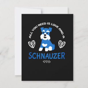 Convites Schnauzer Dar Tudo O Que Você Precisa É De Amor 