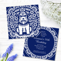 Schnauzer ou Norfolk Terrier Charming FolArt