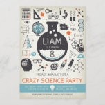 Convites Science Birthday Invitation - Mad Scientist Party<br><div class="desc">Personalize these Science Birthday Invitations for Girls and have a crazy Mad Scientist birthday party.

Matching items available ora ele pedido.</div>