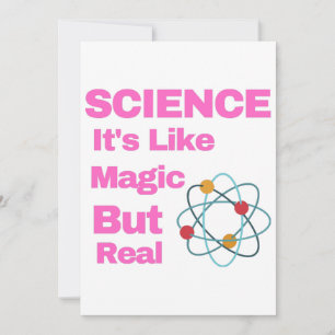 Convites SCIENCE It's Like Magic, But Real