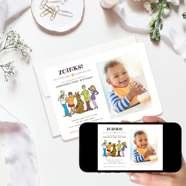 Convites Scooby-Doo e Gang Groovy Birthday - Foto (Criador carregado)