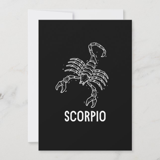Convites Scorpio Astrology Birthday Gift Zodiac Signs (Frente)