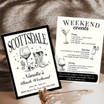 Scottsdale Bachelorette Social Cocktail Itinerário