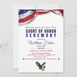 Convites Scout Achievement Ceremony Invitation