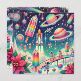 Convites Scrapbook Cósmico Imprimível