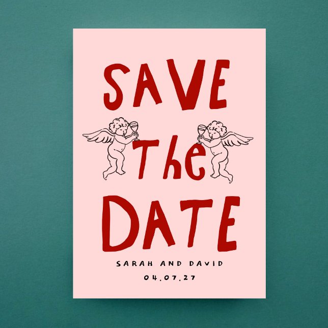 Convites Scribble Funny Doodle Save the date Invitation (Criador carregado)