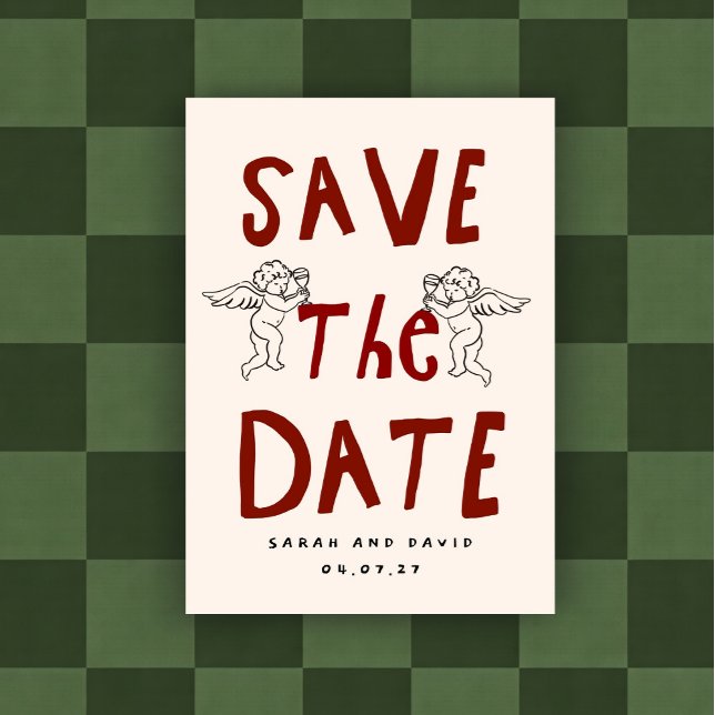 Convites Scribble Funny Doodle Save the date Invitation (Criador carregado)