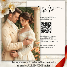 Convites Script All in One Vellum Photo Background Casament