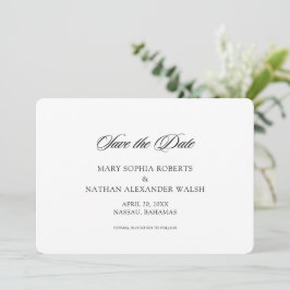 Convites Script Casamento Salvar Data