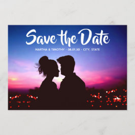 Convites Script Casual Salvar a Foto da Data