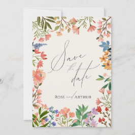 Convites Script de Flor Silvestre Salve a Data