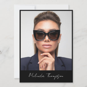 Convites Script de Foto do Modelo Ator Modeling Comp Card 5