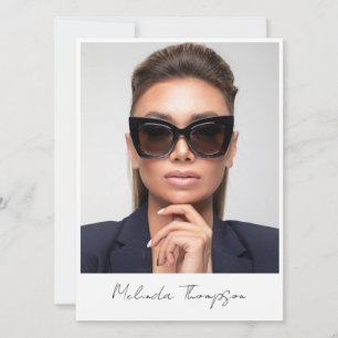 Convites Script de Foto do Modelo Ator Modeling Comp Card 5