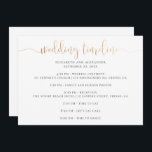 Convites Script de linha de tempo de festa de casamento. Ca<br><div class="desc">Linha cronológica da festa de casamento. A placa impressa não contém folha de alumínio real nem faíscas. Entre em contato comigo se precisar de itens adicionais.</div>