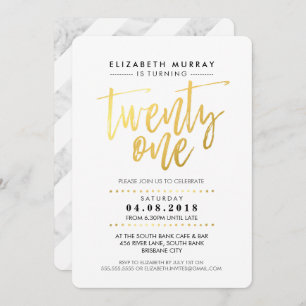 Convites SCRIPT DE MÃO LETRADO tipo simples folha de ouro