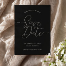Script de nomes personalizados casamento preto sal