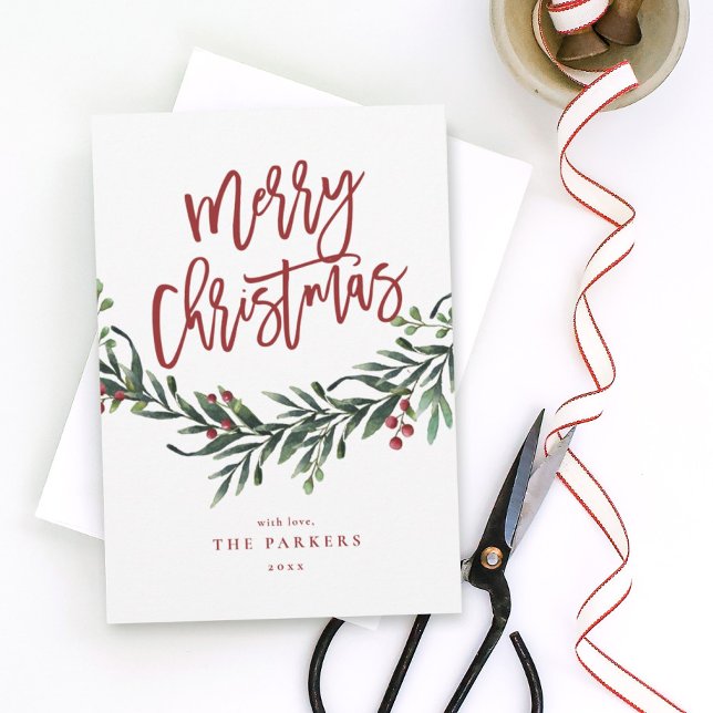 Convites Script de ramificação de natal alegre sem feriado  (Criador carregado)