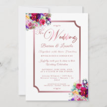 Script Floral Cor-de-rosa Elegante | Moderno