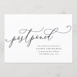 Convites Script Florescido Adiamento Alterar a Data