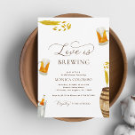 Convites Script Love is Breer Theme Chá de panela<br><div class="desc">Surpreenda seus entes queridos com este chá de panela na moda,  com ilustrações bonito de cerveja aquosa e detalhes editáveis. Personalize-o facilmente clicando na opção "personalizar".</div>