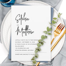 Script Minimalista Moderna | Casamento