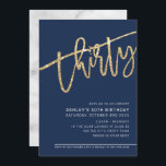 Convites SCRIPT MODERN 30 festa de aniversário - brilho dou<br><div class="desc">por kat massard >> https://linktr.ee/simplysweetpaperie <<<< Uma tendência, design de convite à mão para o seu ANIVERSÁRIO DE 30 ANOS - Tenho a maioria das idades disponíveis na DICA da loja: 1. Para alterar/mover gráficos e fontes e adicionar mais texto - pressione o botão "personalizar". - - - - -...</div>